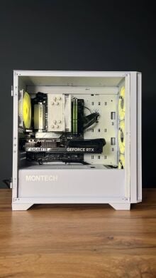 Збірка під замовлення: новий комп'ютер Montech Air 1000 ARGB White Tower / AMD Ryzen 7 7700 (8 (16) ядер по 3.8 - 5.3 GHz) / 32 GB DDR5 / 1000 GB SSD M.2 / nVidia GeForce RTX 5070, 12 GB GDDR7, 192-bit / 750W