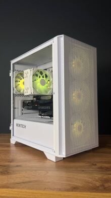 Збірка під замовлення: новий комп'ютер Montech Air 1000 ARGB White Tower / AMD Ryzen 7 7700 (8 (16) ядер по 3.8 - 5.3 GHz) / 32 GB DDR5 / 1000 GB SSD M.2 / nVidia GeForce RTX 5070, 12 GB GDDR7, 192-bit / 750W