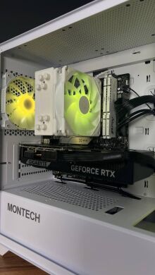 Збірка під замовлення: новий комп'ютер Montech Air 1000 ARGB White Tower / AMD Ryzen 7 7700 (8 (16) ядер по 3.8 - 5.3 GHz) / 32 GB DDR5 / 1000 GB SSD M.2 / nVidia GeForce RTX 5070, 12 GB GDDR7, 192-bit / 750W