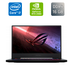 Игровой ноутбук Asus ROG Zephyrus M15 GU502 LV / 15.6" (3840x2160) IPS / Intel Core i7-10750H (6 (12) ядер по 2.6 - 5.0 GHz) / 16 GB DDR4 / 1000 GB SSD / nVidia GeForce RTX 2060, 6 GB GDDR6, 192-bit / HDMI / Windows 10