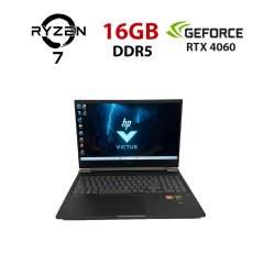 Ігровий ноутбук HP Victus 16-s0076nr / 16.1" (1920x1080) IPS / AMD Ryzen 7 7840HS (8 (16) ядра по 3.8 - 5.1 GHz) / 16 GB DDR5 / 512 GB SSD / nVidia GeForce RTX 4060, 8 GB GDDR6, 128-bit / WebCam