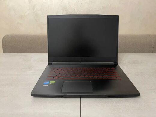Игровой ноутбук MSI Thin GF63 12VF / 15.6" (1920x1080) IPS / Intel Core i7-12650H (10 (16) ядер по 3.5 - 4.7 GHz) / 16 GB DDR4 / 512 GB SSD / nVidia GeForce RTX 4060, 8 GB GDDR6, 128-bit / WebCam