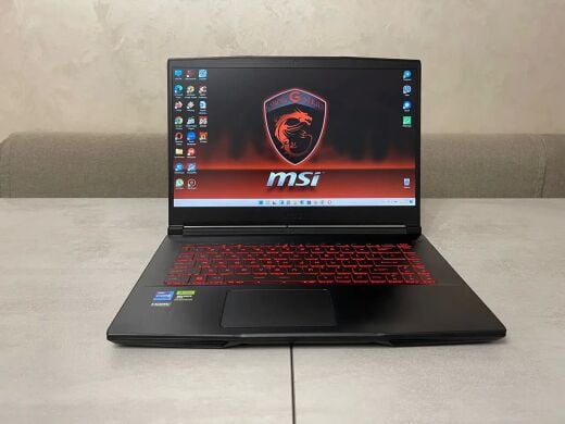 Игровой ноутбук MSI Thin GF63 12VF / 15.6" (1920x1080) IPS / Intel Core i7-12650H (10 (16) ядер по 3.5 - 4.7 GHz) / 16 GB DDR4 / 512 GB SSD / nVidia GeForce RTX 4060, 8 GB GDDR6, 128-bit / WebCam