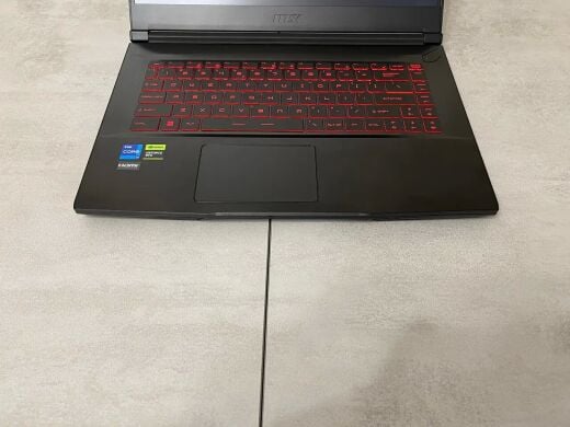 Игровой ноутбук MSI Thin GF63 12VF / 15.6" (1920x1080) IPS / Intel Core i7-12650H (10 (16) ядер по 3.5 - 4.7 GHz) / 16 GB DDR4 / 512 GB SSD / nVidia GeForce RTX 4060, 8 GB GDDR6, 128-bit / WebCam