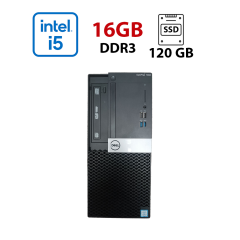 Компьютер Dell OptiPlex 5040 Tower / Intel Core i5-6500 (4 ядра по 3.2 - 3.6 GHz) / 16 GB DDR3 / 120 GB SSD / Intel HD Graphics 530