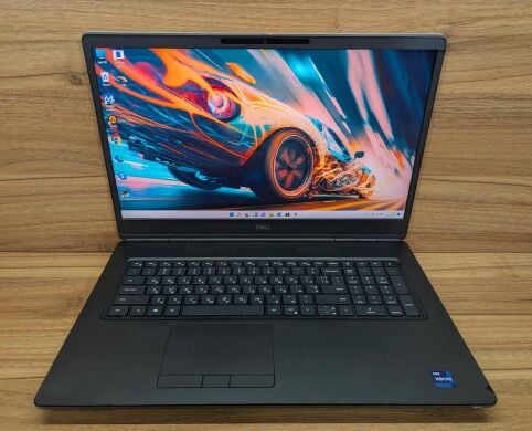 Мобільна робоча станція Б-клас Dell Precision 7760 / 17.3" (3840x2160) IPS / Intel Xeon W-11855M (6 (12) ядер по 3.2 - 4.9 GHz) / 32 GB DDR4 / 512 GB SSD / nVidia RTX A4000, 8 GB GDDR6, 256-bit / WebCam / Windows 11