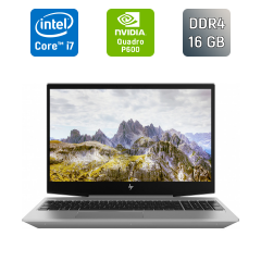 Мобільна робоча станція Б-клас HP zBook 15v G5 / 15.6" (1920x1080) IPS / Intel Core i7-8750H (6 (12) ядер по 2.2 - 4.1 GHz) / 16 GB DDR4 / 256 GB SSD / nVidia Quadro P600, 4 GB GDDR5, 128-bit / WebCam / TouchID