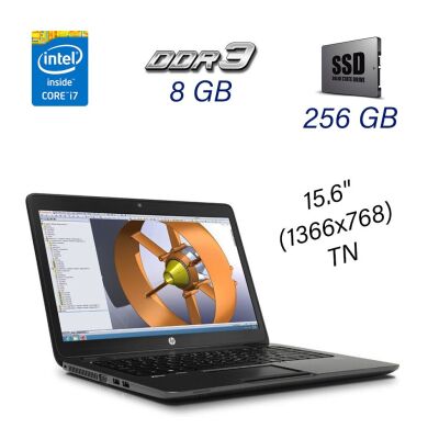 Мобильная рабочая станция HP ZBook 14 G2 / 14" (1920x1080) IPS / Intel Core i5-5200U (2 (4) ядра по 2.2 - 2.7 GHz) / 8 GB DDR3 / 256 GB SSD / AMD FirePro M4150, 1 GB GDDR5, 128-bit / WebCam / USB 3.0 / DP