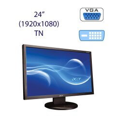 Монитор Acer V243H / 24" (1920x1080) TN / 1x DVI, 1x VGA