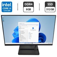 Моноблок Lenovo IdeaCentre 3 24IAP7 / 24" (1920x1080) IPS / Intel Core i3-1215U (6 (8) ядер по 3.3 - 4.4 GHz) / 8 GB DDR4 / 512 GB SSD / Intel UHD Graphics / WebCam / 2x 3W