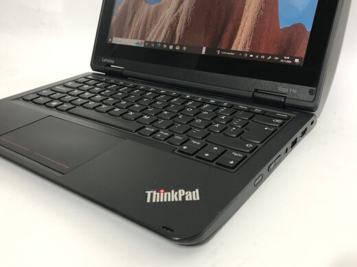 Нетбук-трансформер Lenovo ThinkPad Yoga 11e G4 / 11.6" (1366x768) IPS Touch / Intel Core i3-7100U (2 (4) ядра по 2.4 GHz) / 8 GB DDR3 / 128 GB SSD / Intel HD Graphics 620 / WebCam / Win 10 Pro Нетбук-трансформер Lenovo ThinkPad Yoga 11e G4 / 11.6" (1366x768) IPS Touch / Intel Core i3-7100U (2 (4) ядра по 2.4 GHz) / 8 GB DDR3 / 128 GB SSD / Intel HD Graphics 620 / WebCam / Win 10 Pro