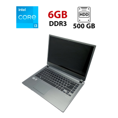 Ноутбук Acer Aspire M5 / 14" (1366x768) TN / Intel Core i3-2377M (2 (4) ядра по 1.5) / 6 GB DDR3 / 500 GB HDD / Intel HD Graphics 3000 / WebCam
