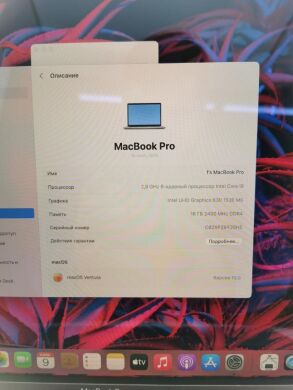 Ноутбук Apple MacBook Pro A1990 (2018 year) / 15.4" (2880x1800) IPS / Intel Core  i9-8950HK (6 (12) ядер по 2.9 - 4.8 GHz) / 16 GB DDR4 / 500 GB SSD / AMD Radeon Pro 555X, 4 GB GDDR5, 128-bit / WebCam 