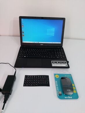 Ноутбук Б-клас Acer Aspire E5-571G / 15.6" (1366x768) TN / Intel Core i7-5500U (2 (4) ядра по 2.4 - 3.0 GHz) / 8 GB DDR3 / 256 GB SSD + 1000 GB HDD / nVidia GeForce 840M, 2 GB GDDR3, 64-bit / WebCam + Бездротова мишка Ноутбук Б-клас Acer Aspire E5-571G / 15.6" (1366x768) TN / Intel Core i7-5500U (2 (4) ядра по 2.4 - 3.0 GHz) / 8 GB DDR3 / 256 GB SSD + 1000 GB HDD / nVidia GeForce 840M, 2 GB GDDR3, 64-bit / WebCam + Бездротова мишка