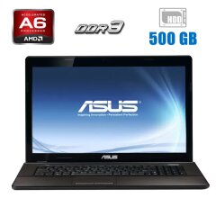 Ноутбук Б-клас Asus K73T / 17.3" (1600x900) TN / AMD A6-3420M (4 ядра по 1.5 - 2.4 GHz) / 4 GB DDR3 / 500 GB HDD / AMD Radeon HD 7670M, 1 GB DDR3, 128-bit / WebCam 