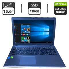 Ноутбук Б-класс Asus X550L / 15.6" (1366x768) TN / Intel Core i5-4210U (2 (4) ядра по 1.7 - 2.7 GHz) / 12 GB DDR3 / 128 GB SSD / nVidia GeForce 840M, 2 GB GDDR3, 64-bit / WebCam / DVD-ROM