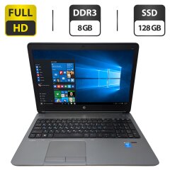 Ноутбук Б-класс HP ProBook 650 G1 / 15.6" (1920x1080) TN / Intel Core i5-4200M (2 (4) ядра по 2.5 - 3.1 GHz) / 8 GB DDR3 / 128 GB SSD / Intel HD Graphics 4600 / WebCam