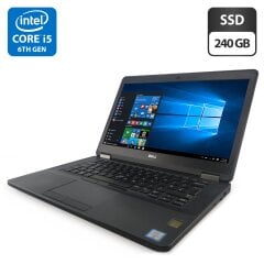 Ноутбук Dell Latitude E5470 / 14" (1920x1080) IPS / Intel Core i5-6300HQ (4 ядра по 2.3 - 3.2 GHz) / 4 GB DDR4 / 240 GB SSD / Intel HD Graphics 530 / WebCam