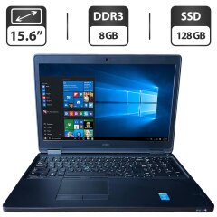 Ноутбук Dell Latitude E5550 / 15.6" (1366x768) TN / Intel Core i3-5010U (2 (4) ядра по 2.1 GHz) / 8 GB DDR3 / 128 GB SSD / Intel HD Graphics 5500 / WebCam