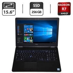 Ноутбук Dell Latitude E5570 / 15.6" (1366x768) TN / Intel Core i7-6600U (2 (4) ядра по 2.6 - 3.4 GHz) / 8 GB DDR4 / 256 GB SSD / AMD Radeon R7 M360, 2 GB GDDR5, 64-bit / WebCam