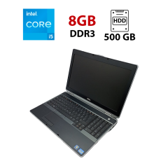 Ноутбук Dell Latitude E6530 / 15.6" (1920x1080) TN / Intel Core i5-3320M (2 (4) ядра по 2.6 - 3.3 GHz) / 8 GB DDR3 / 500 GB HDD / nVidia NVS 5200M, 1 GB DDR3, 64-bit / WebCam