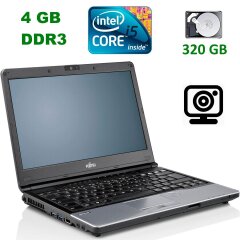 Ноутбук Fujitsu LifeBook S762 / 13.3" (1366x768) TN / Intel Core i5-3320M (2 (4) ядра по 2.6 - 3.3 GHz) / 4 GB DDR3 / 320 GB HDD / WebCam