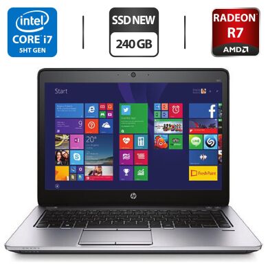 Ноутбук HP EliteBook 840 G2 / 14" (1600x900) TN / Intel Core i7-5600U (2 (4) ядра по 2.6 - 3.2 GHz) / 8 GB DDR3 / 240 GB SSD NEW / AMD Radeon R7 M260X, 1 GB GDDR5, 128-bit / WebCam Ноутбук HP EliteBook 840 G2 / 14" (1600x900) TN / Intel Core i7-5600U (2 (4) ядра по 2.6 - 3.2 GHz) / 8 GB DDR3 / 240 GB SSD NEW / AMD Radeon R7 M260X, 1 GB GDDR5, 128-bit / WebCam