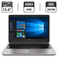 Ноутбук HP ProBook 650 G1 / 15.6" (1366x768) TN / Intel Core i5-4200U (2 (4) ядра по 1.6 - 2.6 GHz) / 8 GB DDR3 / 256 GB SSD / Intel HD Graphics 4400 / WebCam / HDMI
