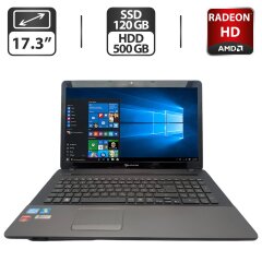 Ноутбук Packard Bell LS11HR / 17.3" (1600x900) TN / Intel Core i5-2430M (2 (4) ядра по 2.4 - 3.0 GHz) / 8 GB DDR3 / 120 GB SSD + 500 GB HDD / AMD Radeon HD 6550M, 1 GB GDDR3, 128-bit / WebCam / DVD-ROM