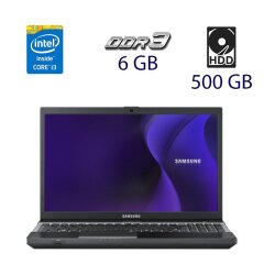 Ноутбук Samsung 300V3Z / 15.3" (1366x768) TN / Intel Core i3-2350M (2 (4) ядра по 2.3 GHz) / 6 GB DDR3 / 500 GB HDD / nVidia GeForce GT 520MX, 1 GB DDR3, 64-bit / DVD-RW / HDMI, web-cam