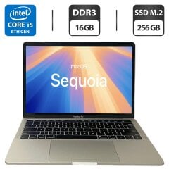 Ультрабук Apple MacBook Pro A1989 2019 / 13.3" (2560x1600) IPS / Intel Core i5-8279U (4 (8) ядра по 2.4 - 4.1 GHz) / 16 GB DDR3 / 256 GB SSD M.2 / Intel Iris Plus Graphics 655 / WebCam / Touch Bar / MacOS