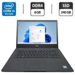 Ультрабук Б-класс Dell Latitude 3400 / 14" (1920x1080) IPS / Intel Core i5-8365U (4 (8) ядра по 1.6 - 4.1 GHz) / 8 GB DDR4 / 240 GB SSD / Intel UHD Graphics / WebCam