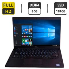 Ультрабук Б-клас Dell Latitude 7390 / 13.3" (1920x1080) IPS / Intel Core i5-7300U (2 (4) ядра по 2.6 - 3.5 GHz) / 8 GB DDR4 / 128 GB SSD / Intel UHD Graphics 620 / WebCam