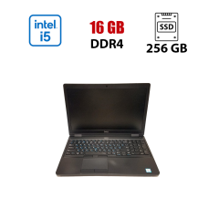 Ультрабук Dell Latitude 5590 / 15.6" (1366x768) TN / Intel Core i5-8350U (4 (8) ядра по 1.7 - 3.6 GHz) / 16 GB DDR4 / 256 GB SSD NVMe / Intel UHD Graphics 620 / HDMI / WebCam / Windows 10 Lic