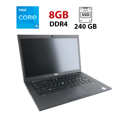 Ультрабук Dell Latitude 7480 / 14" (1920x1080) IPS / Intel Core i5-7300U (2 (4) ядра по 2.6 - 3.5 GHz) / 8 GB DDR4 / 240 GB SSD / Intel HD Graphics 620 / WebCam