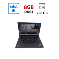 Ультрабук Lenovo ThinkPad E14 / 14" (1920x1080) IPS / Intel Core i5-1135G7 (4 (8) ядра по 4.2 GHz) / 8 GB DDR4 / 256 GB SSD / Intel Iris Xe Graphics / WebCam