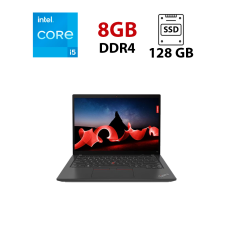 Ультрабук Lenovo ThinkPad T14 / 14" (1366x768) TN / Intel Core i5-10210U (4 (8) ядра по 1.6 - 4.2 GHz) / 8 GB DDR4 / 128 GB SSD / Intel UHD Graphics / WebCam