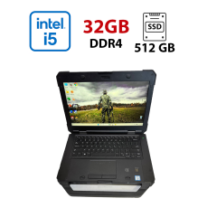 Защищенный ноутбук Dell Latitude 5420 Rugged / 14" (1920x1080) IPS Touch / Intel Core i5-8350U (4 (8) ядра по 1.7 - 3.6 GHz) / 32 GB DDR4 / 512 GB SSD / Intel UHD Graphics 620 / WebCam / Два АКБ