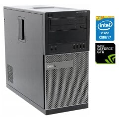 Ігровий ПК Dell OptiPlex 790 Tower / Intel Core i7-2600 (4 (8) ядра по 3.4 - 3.8 GHz) / 16 GB DDR3 / 128 GB SSD + 500 GB HDD / nVidia GeForce GTX 960, 4 GB GDDR5, 128-bit / DVD-RW / Win 10 Pro + Кабель живлення