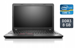 Ноутбук Lenovo ThinkPad E550 / 15.6" (1366x768) TN / Intel Core i5-5200U (2 (4) ядра по 2.2 - 2.7 GHz) / 8 GB DDR3 / 256 GB SSD / Intel HD Graphics 5500 / WebCam / Fingerprint / Windows 10