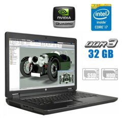 Рабочая станция HP ZBook 17 G2 / 17.3" (1920x1080) TN / Intel Core i7-4810MQ (4 (8) ядра по 2.8 - 3.8 GHz) / 32 GB DDR3 / 480 GB SSD + 750 GB HDD / nVidia Quadro K3100M, 4 GB GDDR5, 256-bit / WebCam