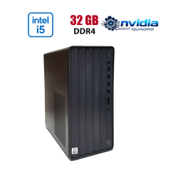 Робоча станція HP Envy TE01-1214 Tower / Intel Core i5-10400 (6 (12) ядер по 2.9 - 4.3 GHz) / 32 GB DDR4 / 512 GB SSD NVMe / nVidia Quadro M2000, 4 GB GDDR5, 128-bit / Win 10 Lic