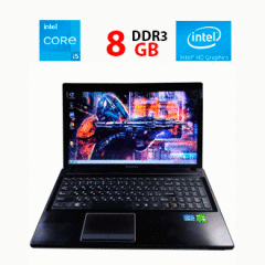 Ноутбук Lenovo G580 / 15.6" (1366x768) TN / Intel Core i5-3210M (2 (4) ядра по 2.5 - 3.1 GHz) / 8 GB DDR3 / 128 GB SSD / Intel HD Graphics 4000