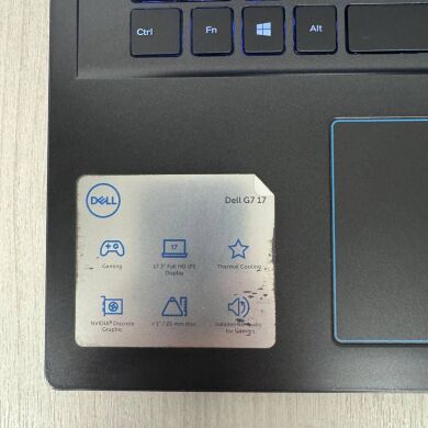 Ігровий ноутбук Б-клас Dell G7 7790 / 17.3" (1920x1080) IPS / Intel Core i7-9750H (6 (12) ядра по 2.6 - 4.5 GHz) / 16 GB DDR4 / 256 GB SSD NVMe + 1000 GB HDD / nVidia GeForce RTX 2060, 6 GB GDDR6, 192-bit / WebCam