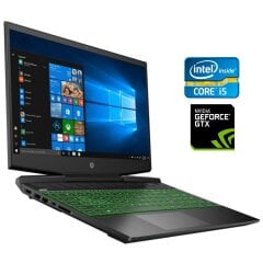 Ігровий ноутбук Б-клас HP Pavilion Gaming 15-dk0056wm / 15.6" (1920x1080) IPS / Intel Core i5-9300H (4 (8) ядра по 2.4 - 4.1 GHz) / 8 GB DDR4 / 256 GB SSD NVMe / nVidia GeForce GTX 1650, 4 GB GDDR5, 128-bit / WebCam