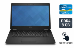 Ультрабук Dell Latitude E7470 / 14" (2560x1440) IPS Touch / Intel Core i7-6600U (2 (4) ядра по 2.6 - 3.4 GHz) / 8 GB DDR4 / 256 GB SSD / Intel HD Graphics 520 / HDMI / WebCam / Windows 10