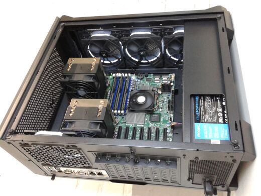 Сервер Midi-Tower Vinga / 2x Intel Xeon X5675 (6 (12) ядер по 3.06 - 3.46 GHz) / 48 GB DDR3 / 1000 GB HDD / 650W