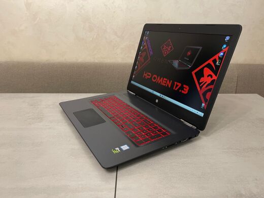Ігровий ноутбук HP Omen 17-w253dx / 17.3" (1920x1080) IPS / Intel Core i7-7700HQ (4 (8) ядра по 2.8 - 3.8 GHz) / 16 GB DDR4 / 256 GB SSD + 500 GB HDD / nVidia GeForce GTX 1050 Ti, 4 GB GDDR5, 128-bit / WebCam