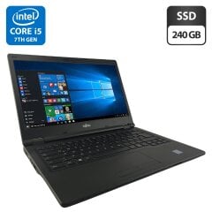 Ноутбук Fujitsu LifeBook E548 / 14" (1920x1080) IPS / Intel Core i5-7200U (2 (4) ядра по 2.5 - 3.1 GHz) / 4 GB DDR4 / 240 GB SSD / Intel HD Graphics 620 / WebCam