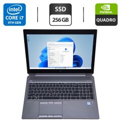 Мобільна робоча станція HP ZBook 15 G6 / 15.6" (1920x1080) IPS / Intel Core i7-9850H (6 (12) ядер по 2.6 - 4.6 GHz) / 16 GB DDR4 / 256 GB SSD / nVidia Quadro T1000, 4 GB GDDR5, 128-bit / WebCam